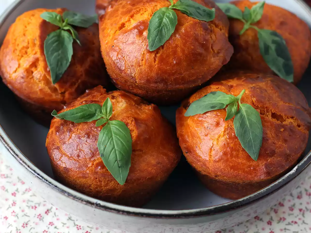 Muffins salgados, sabor tomate e mussarela - foto 8