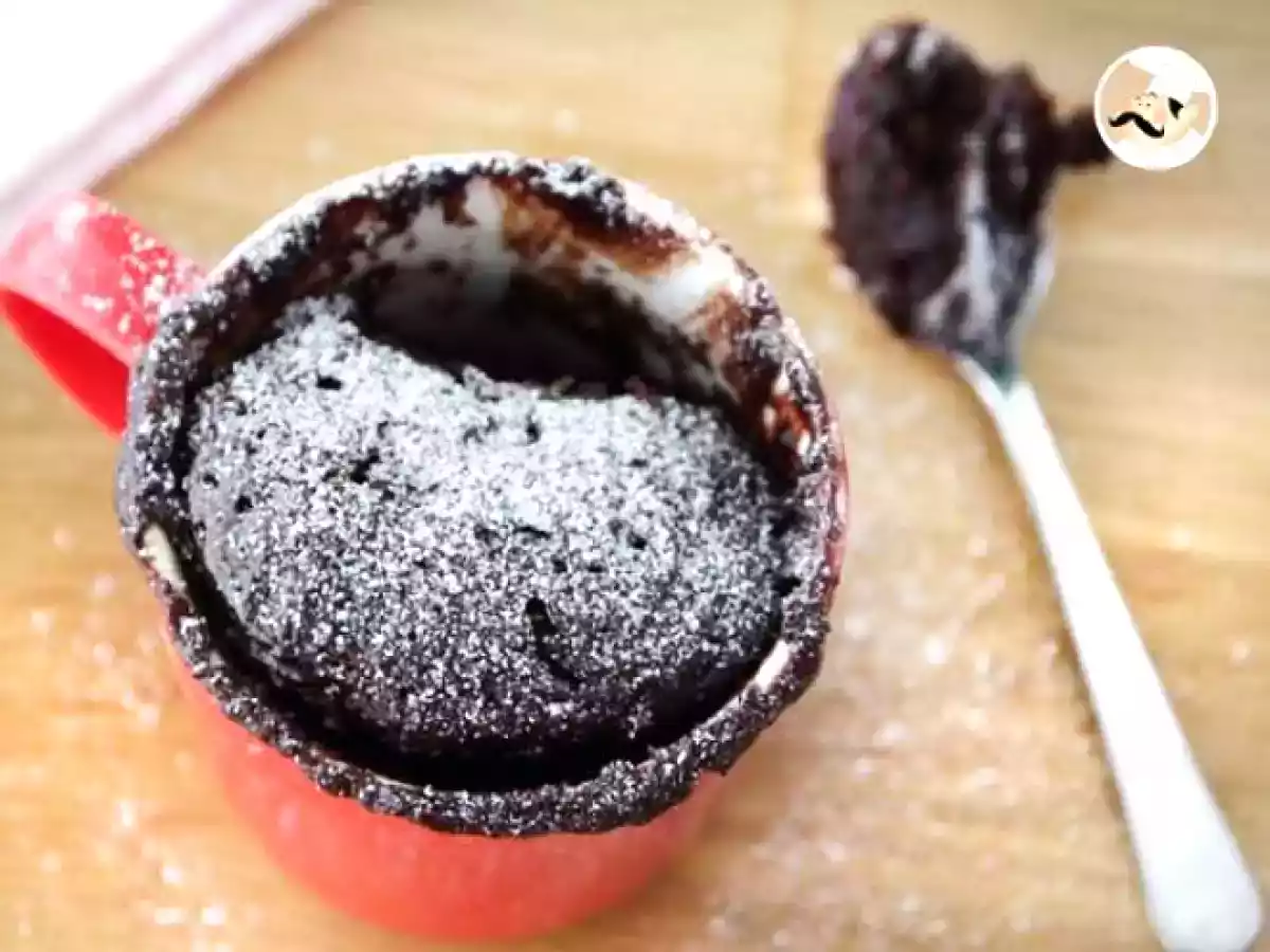 Mug Cake / Bolo de caneca de Nutella no microondas