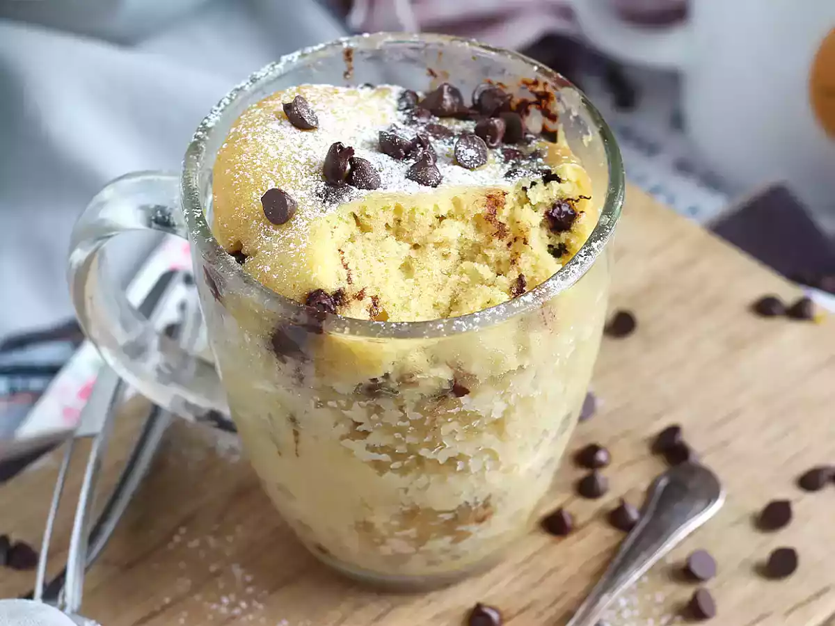 Mug cake cookie - Bolo de caneca cookie
