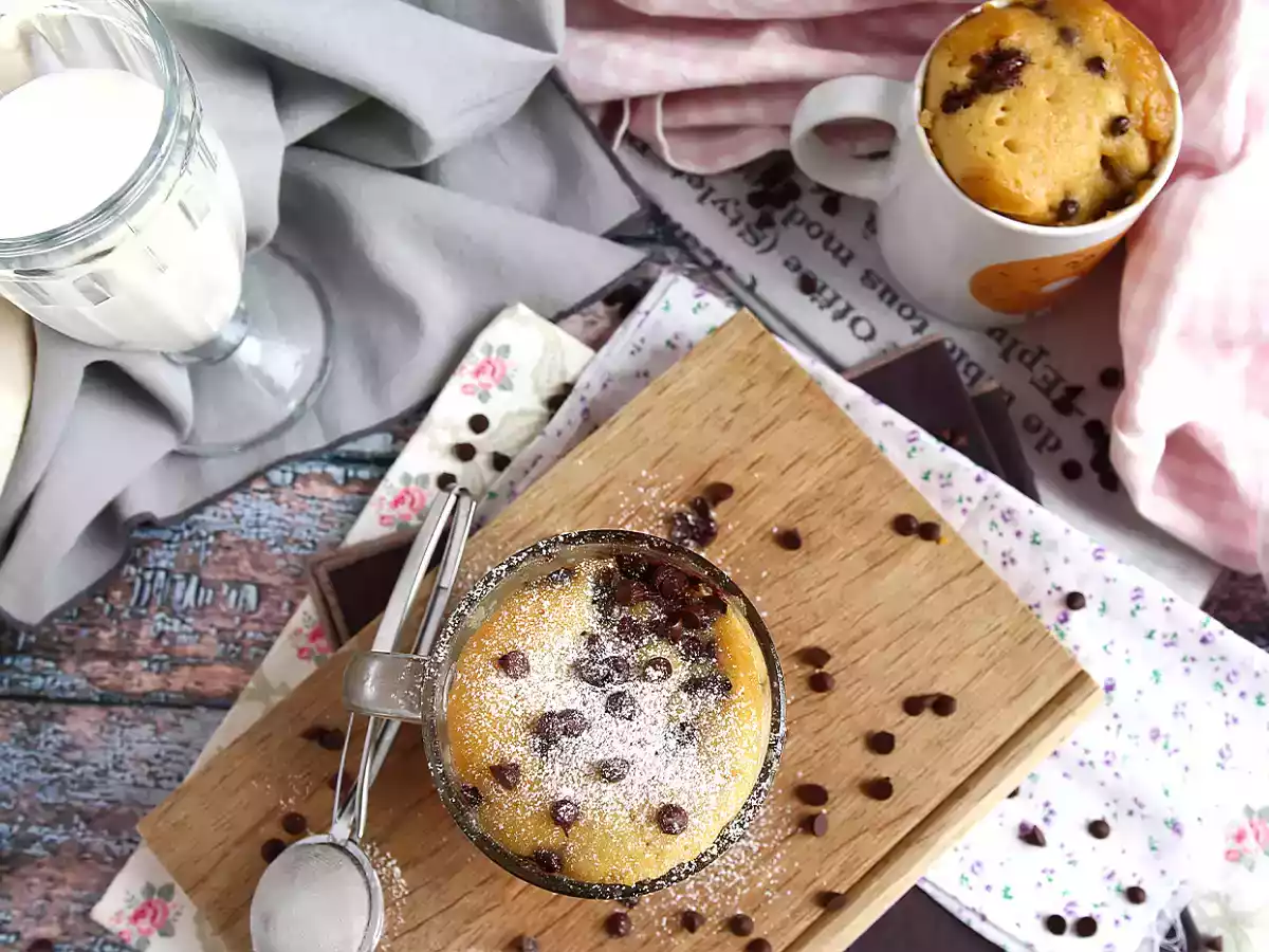 Mug cake cookie - Bolo de caneca cookie - foto 7