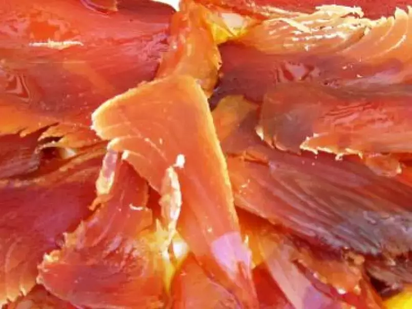 Muxama de atum com Azeite Aromático e Vinagrete de Laranja - foto 2
