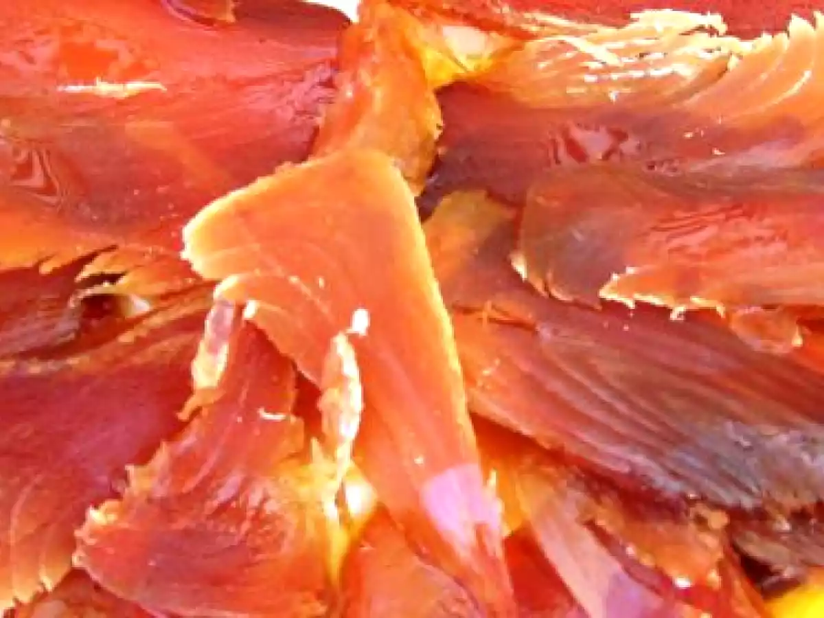Muxama de atum com Azeite Aromático e Vinagrete de Laranja - foto 2