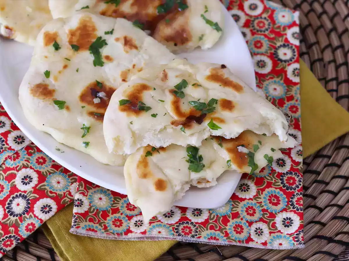 Naans de queijo