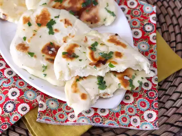 Receita Naans de queijo