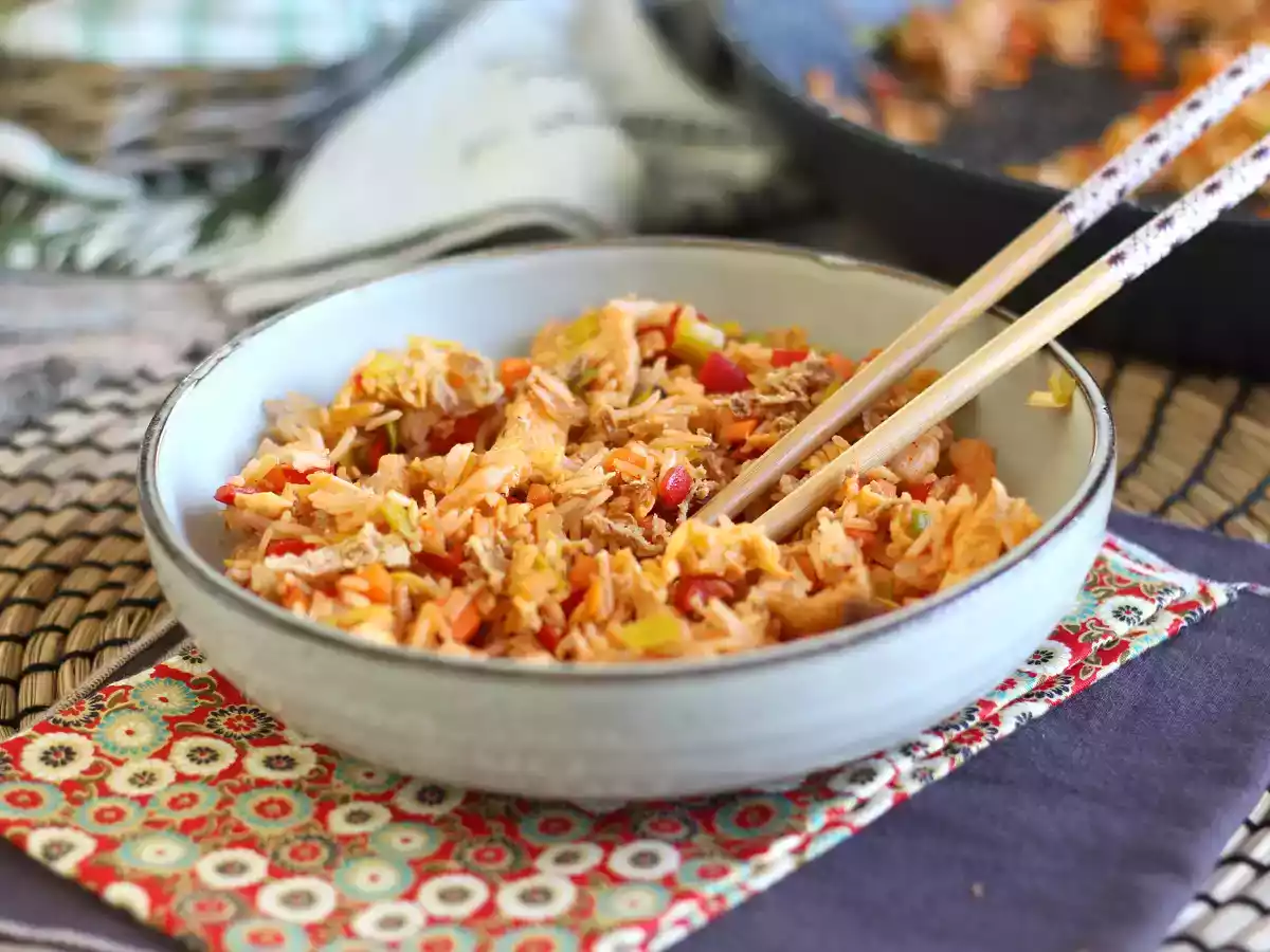 Nasi goreng, a mistura de arroz sem desperdício