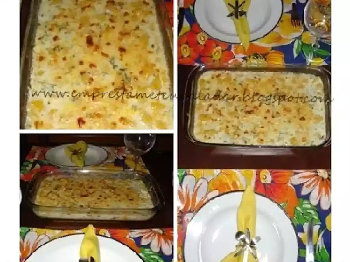 Nhoque de Abobora com molho de iogurte e gorgonzola