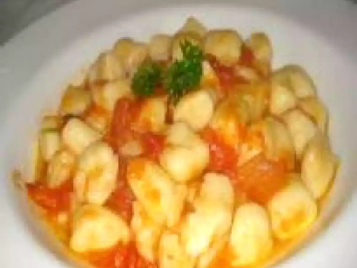Nhoque de batata com molho de camarão