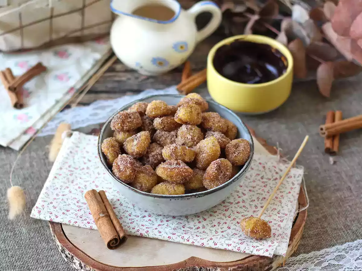 Nhoque doce com sabor de churros feito na Air Fryer - foto 4