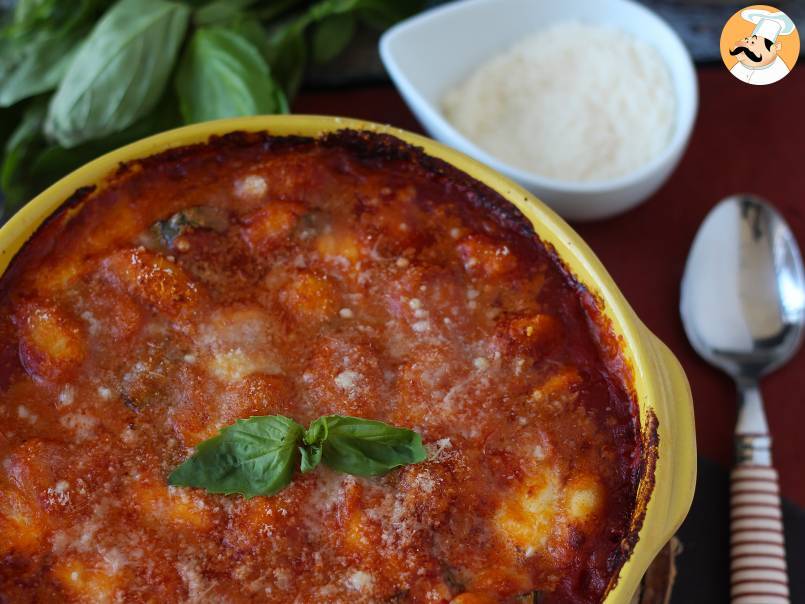 Nhoque gratinado de tomate e mussarela, o famoso nhoque Alla sorrentina feito no forno! - foto 3