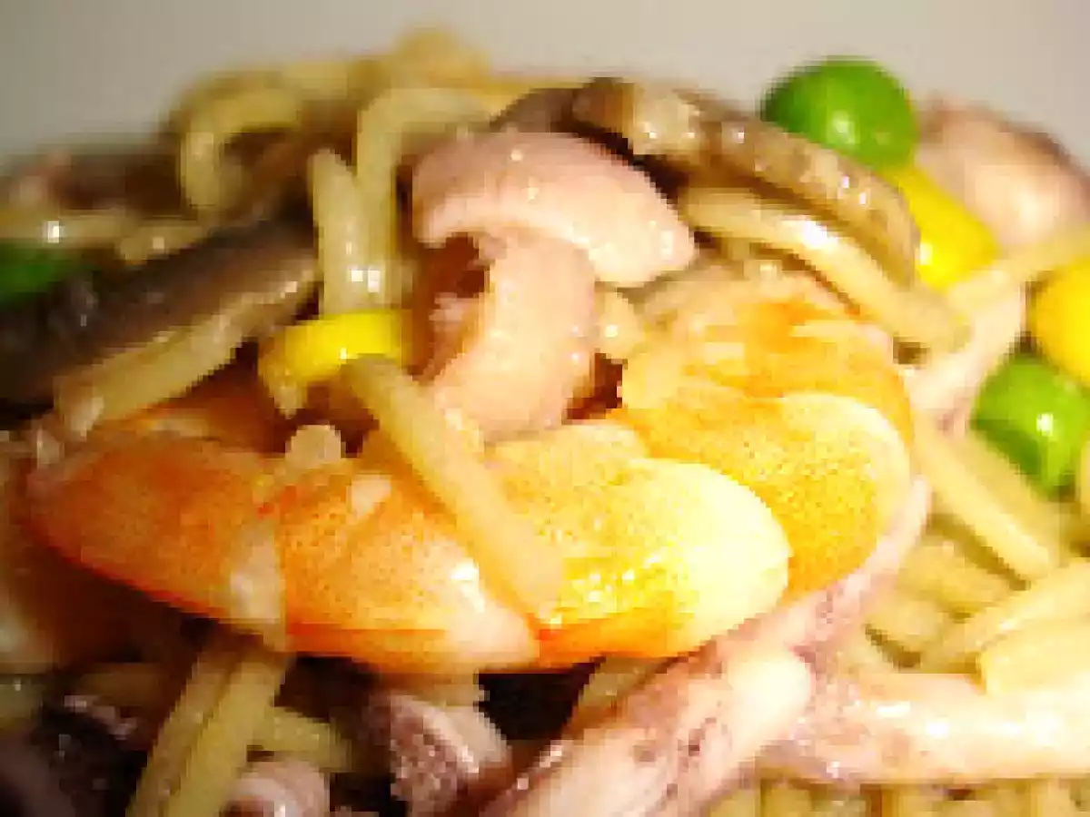 Noodles com Lulas e Gambas - foto 3