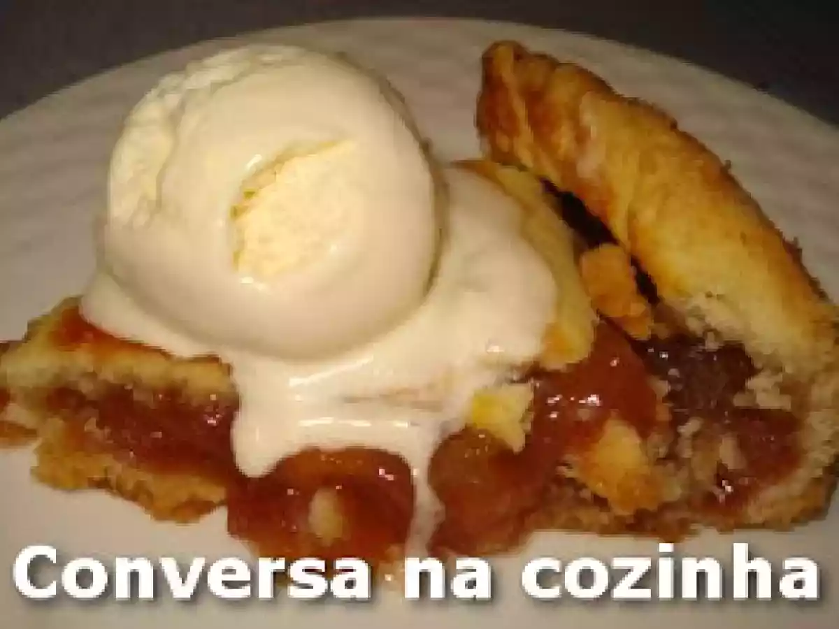 Old fashioned apple pie - Torta de Maça Americana