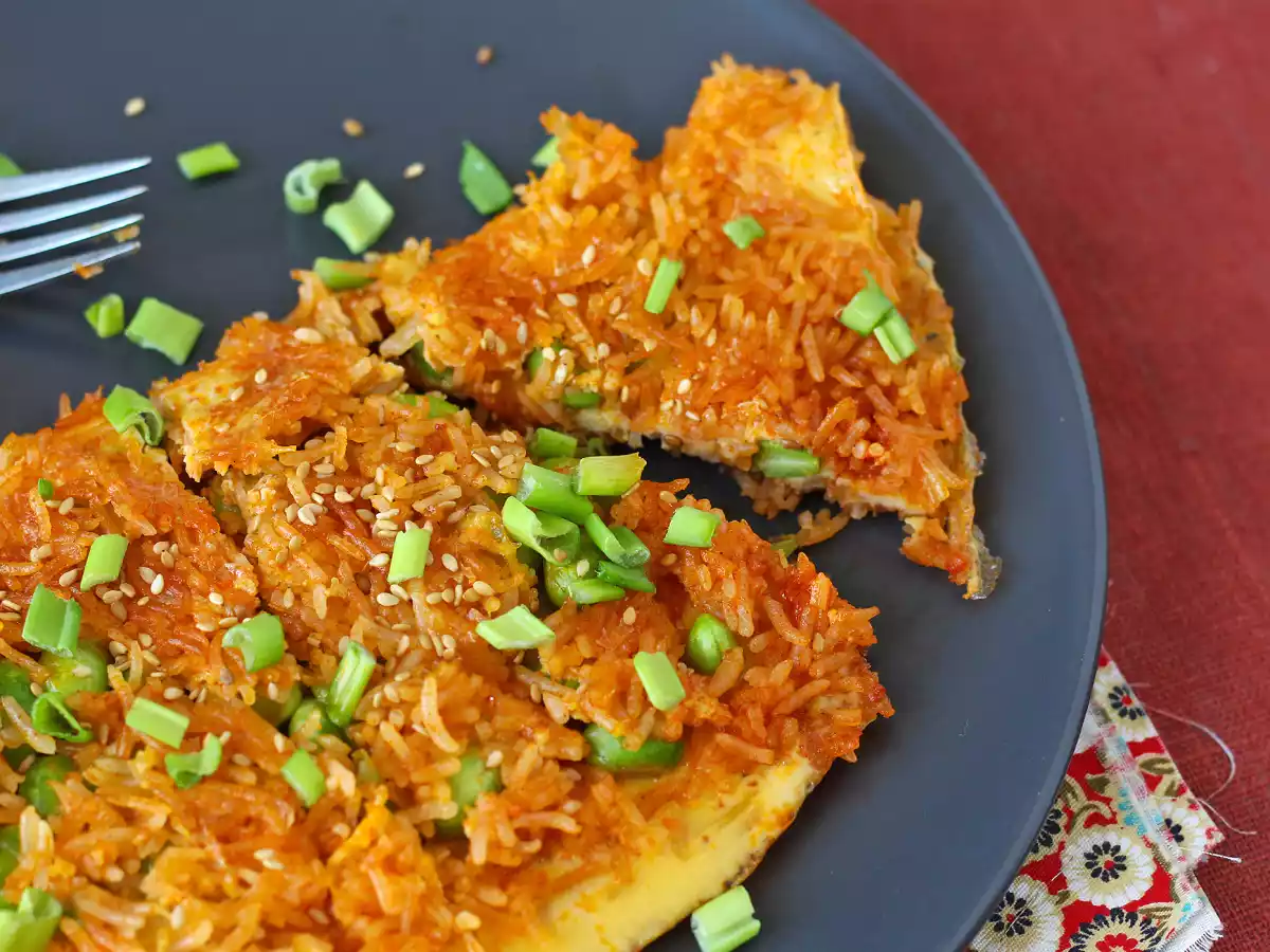 Omelete com arroz crocante: leve, nutritivo e surpreendente - foto 4