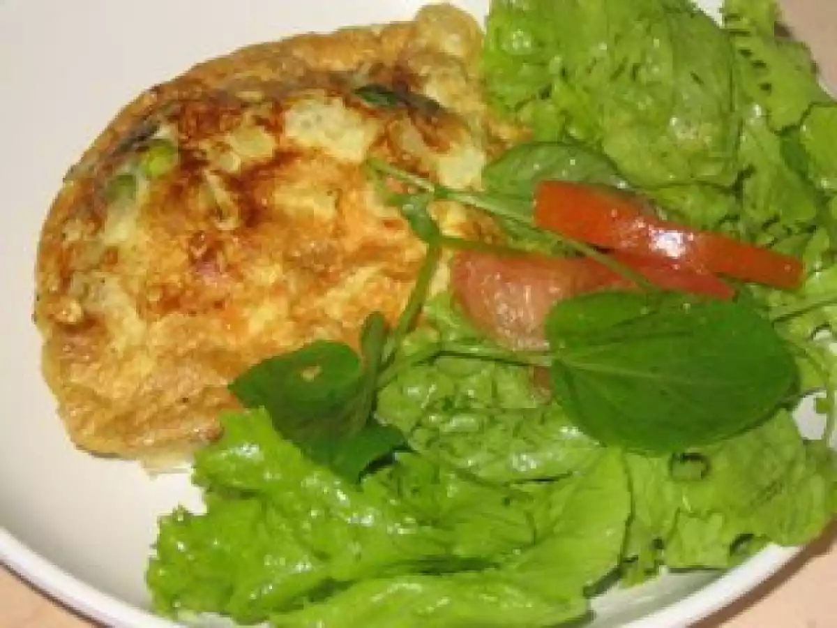 Omelete com Ervilhas