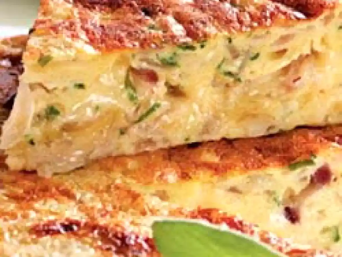 Omelete de Abobrinha e mussarela