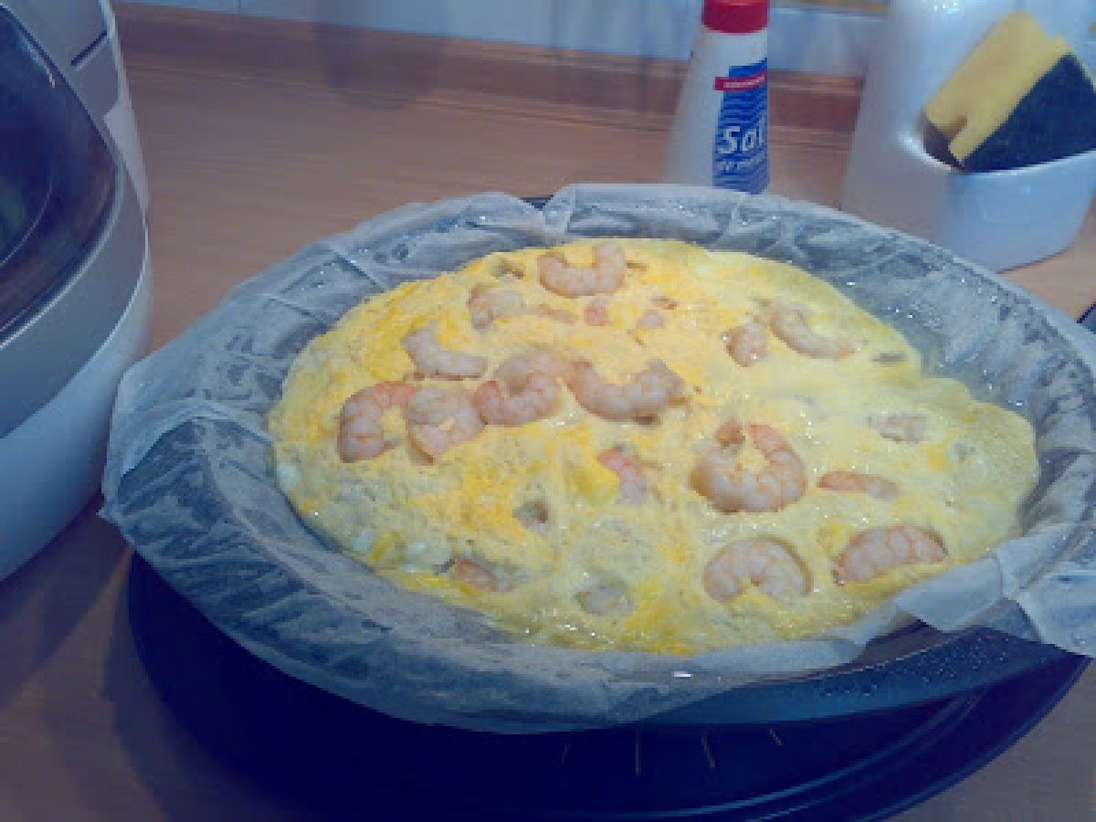 OMELETE DE CAMARÃO NA BIMBY