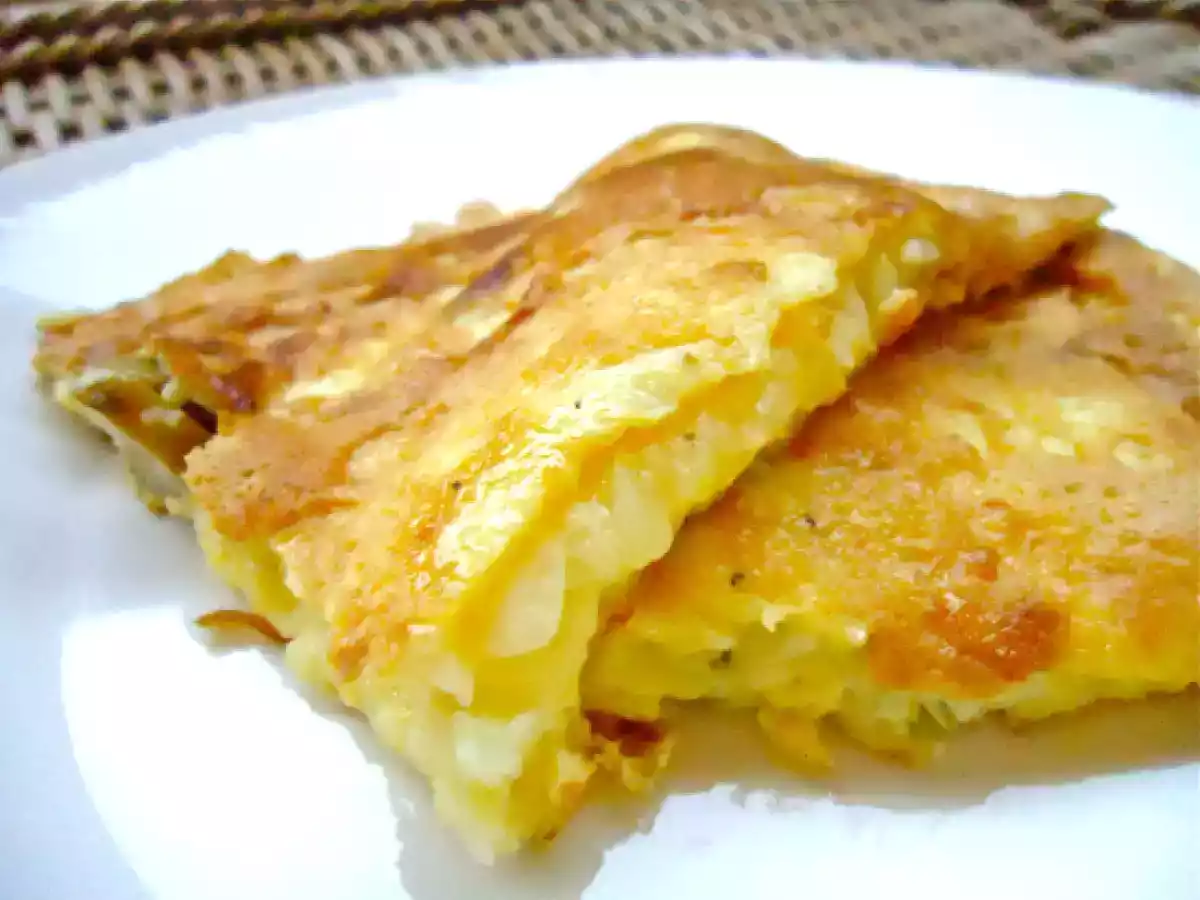 Omelete de Cebola ao Estragão e Alecrim