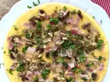 Omelete de cogumelo, fiambre e salsa, foto 1