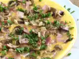 Omelete de cogumelo, fiambre e salsa, foto 3