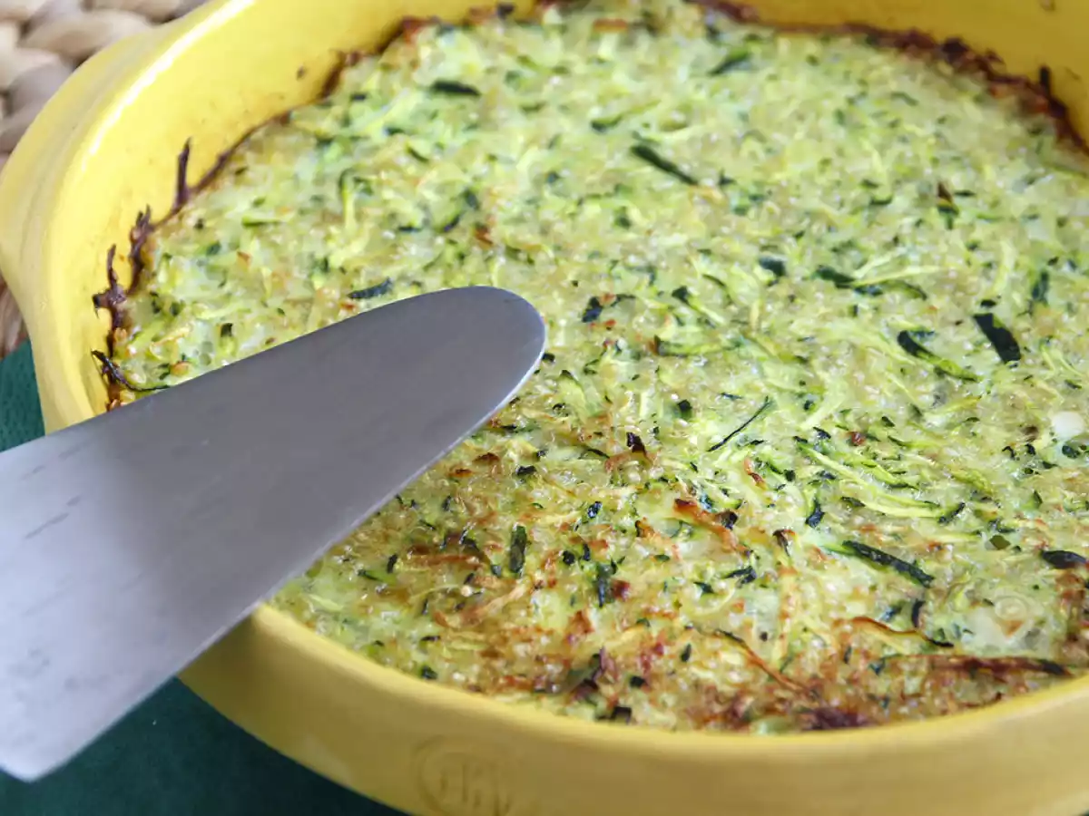 Omelete de curgete (abobrinha) e quinoa - foto 2