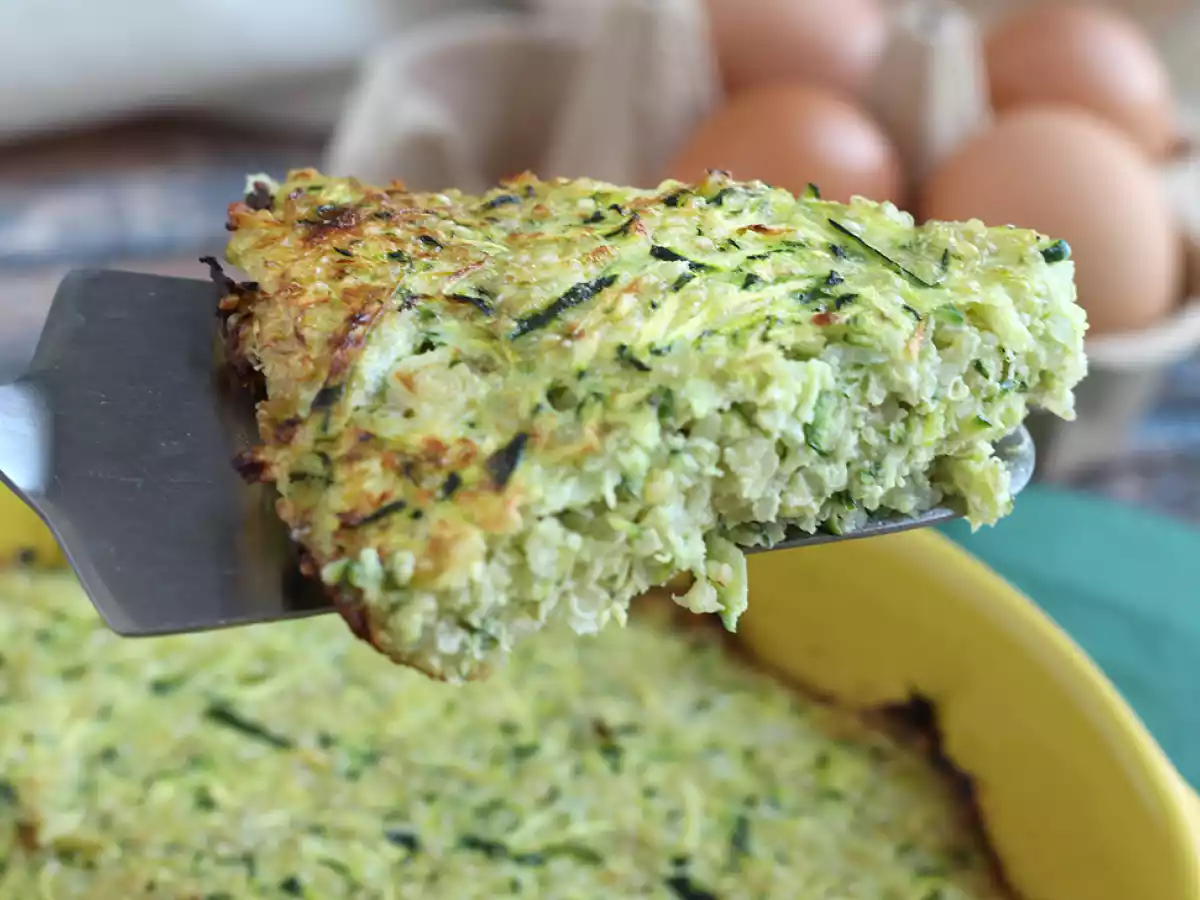 Omelete de curgete (abobrinha) e quinoa - foto 3