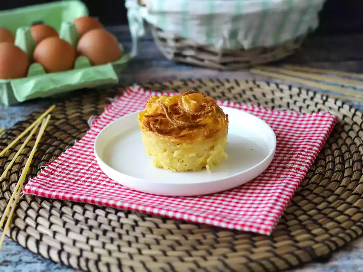 Omelete de espaguete na Air Fryer - foto 5