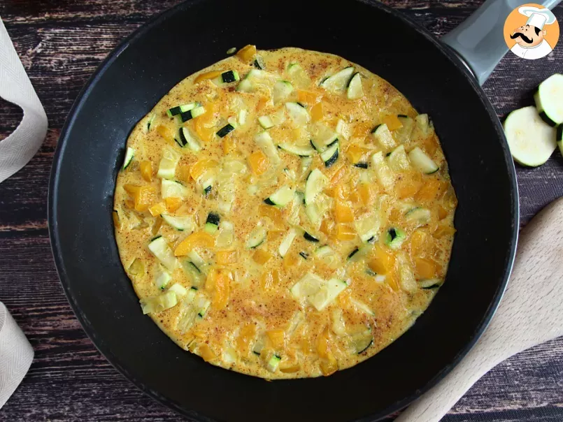 Omelete de pimentão e curgete (abobrinha) - foto 2