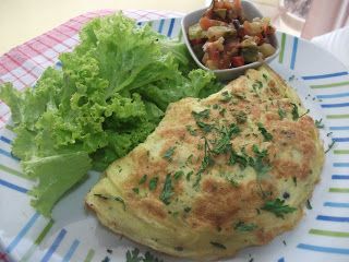 Omelete de perú e legumes - Receita Petitchef