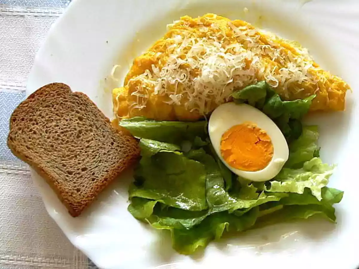 Omelete rápido de verão