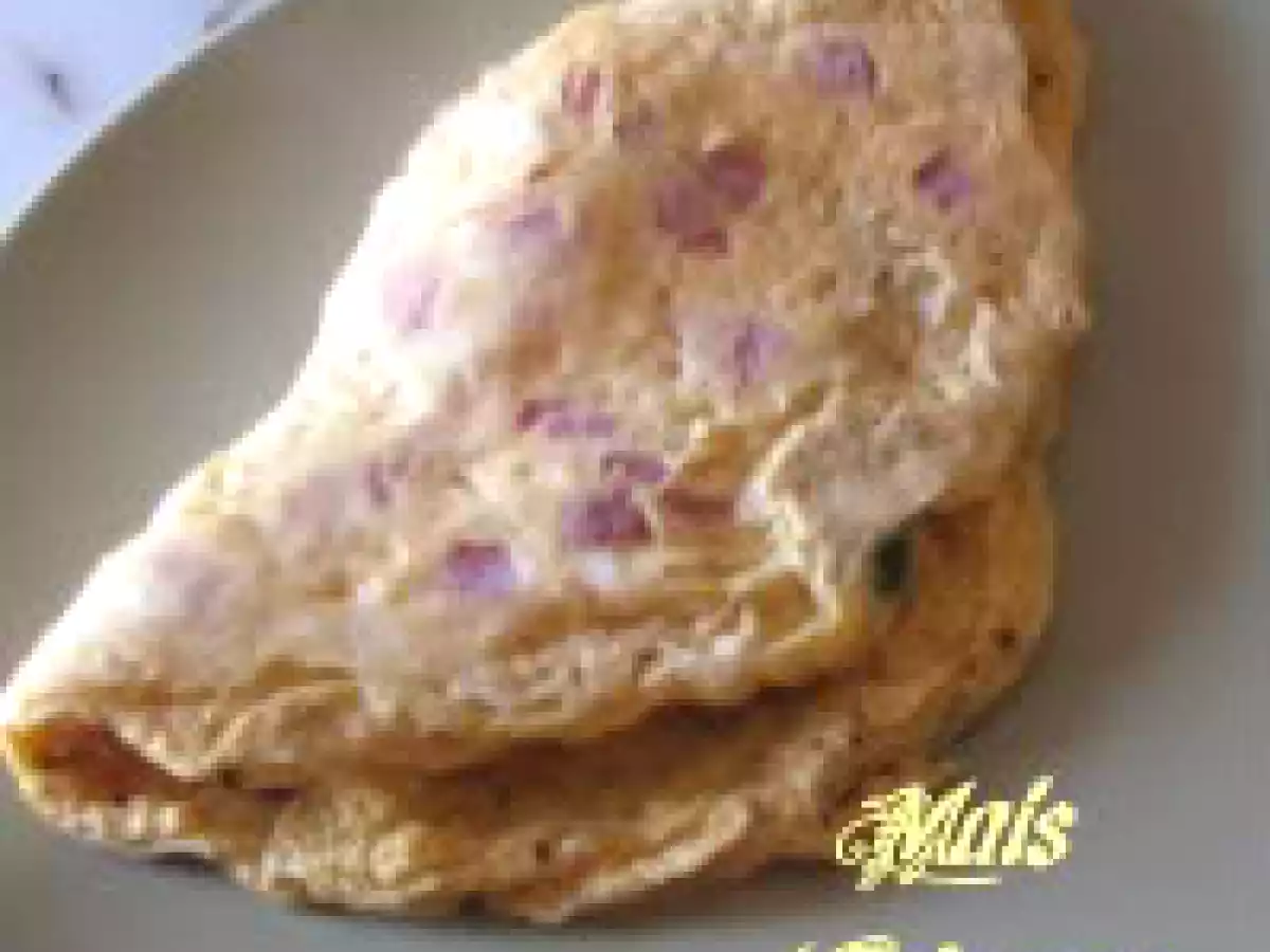 Omolete de fiambre e queijo