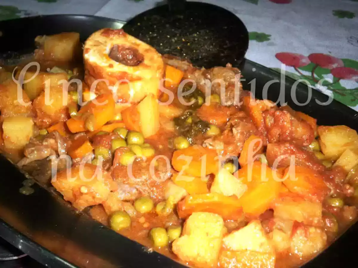 Ossobuco estufado com jardineira de legumes - foto 2