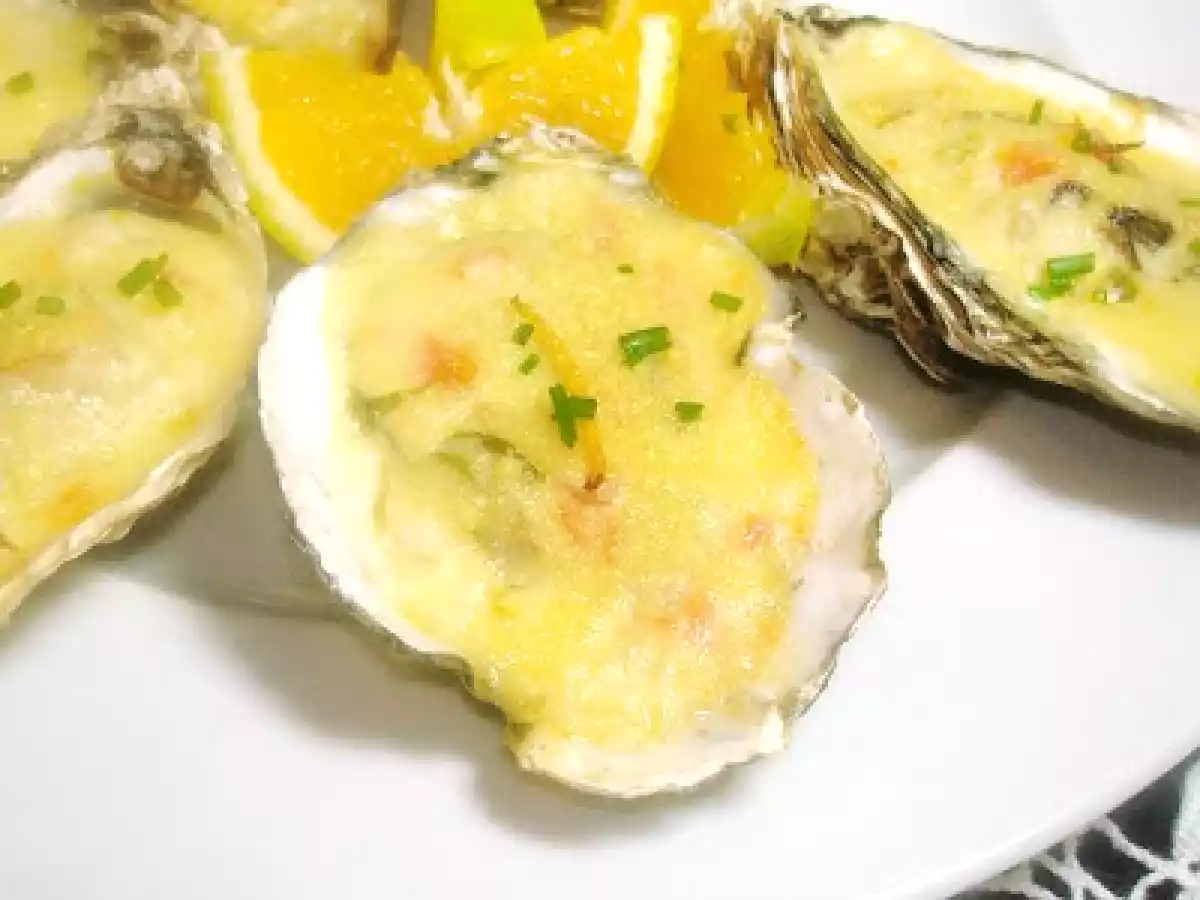 Ostras gratinadas com laranja, orégano e coentros - foto 2