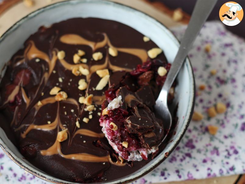 Overnight oat de frutas vermelhas e chocolate, a explosão de sabor para começar o seu dia! - foto 2