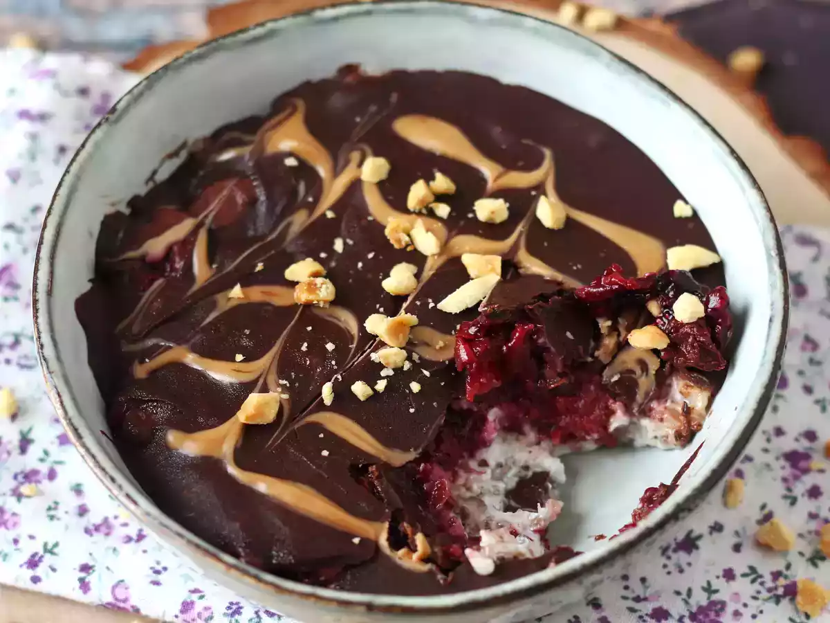 Overnight oat de frutas vermelhas e chocolate, a explosão de sabor para começar o seu dia! - foto 5