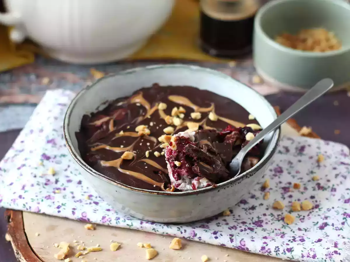 Overnight oat de frutas vermelhas e chocolate, a explosão de sabor para começar o seu dia! - foto 7