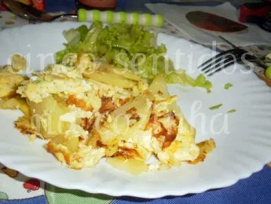 Ovos mexidos com batatas e bacalhau, foto 3