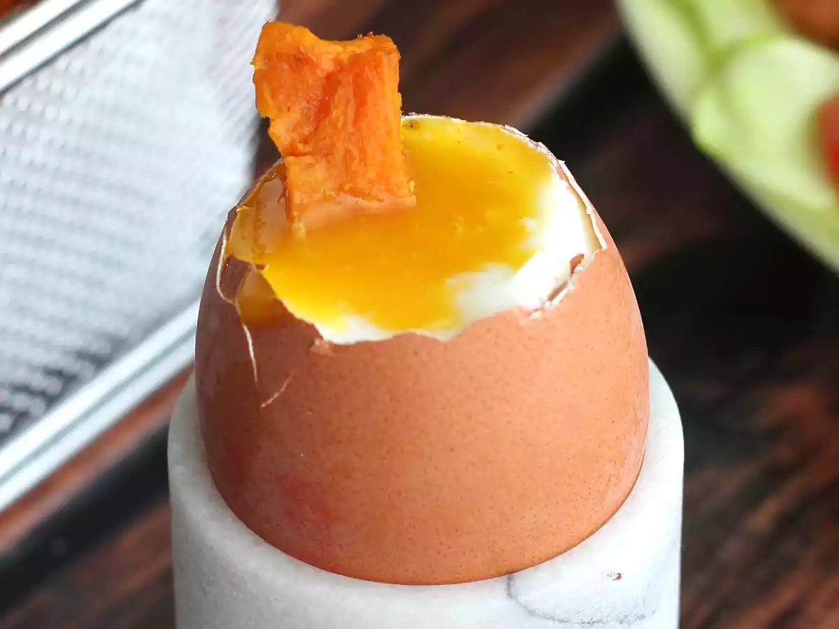 Ovos moles com fritas de batata doce - foto 2