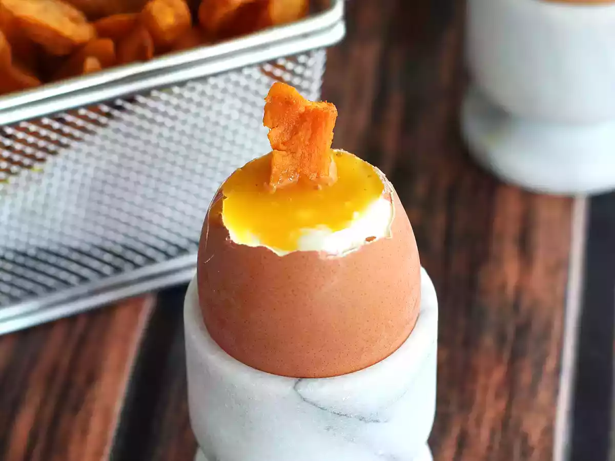 Ovos moles com fritas de batata doce - foto 3