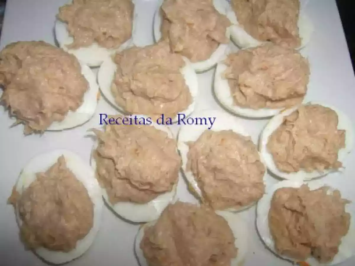 Ovos recheados com atum e delicias do mar - foto 2