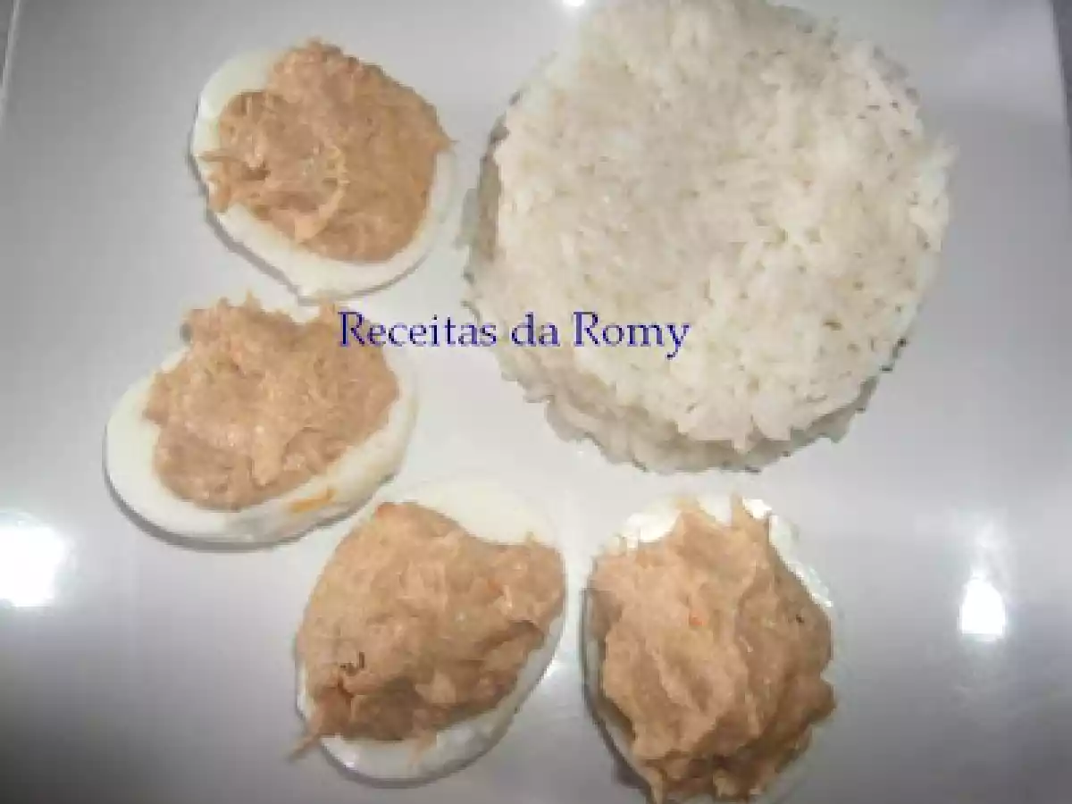 Ovos recheados com atum e delicias do mar - foto 3