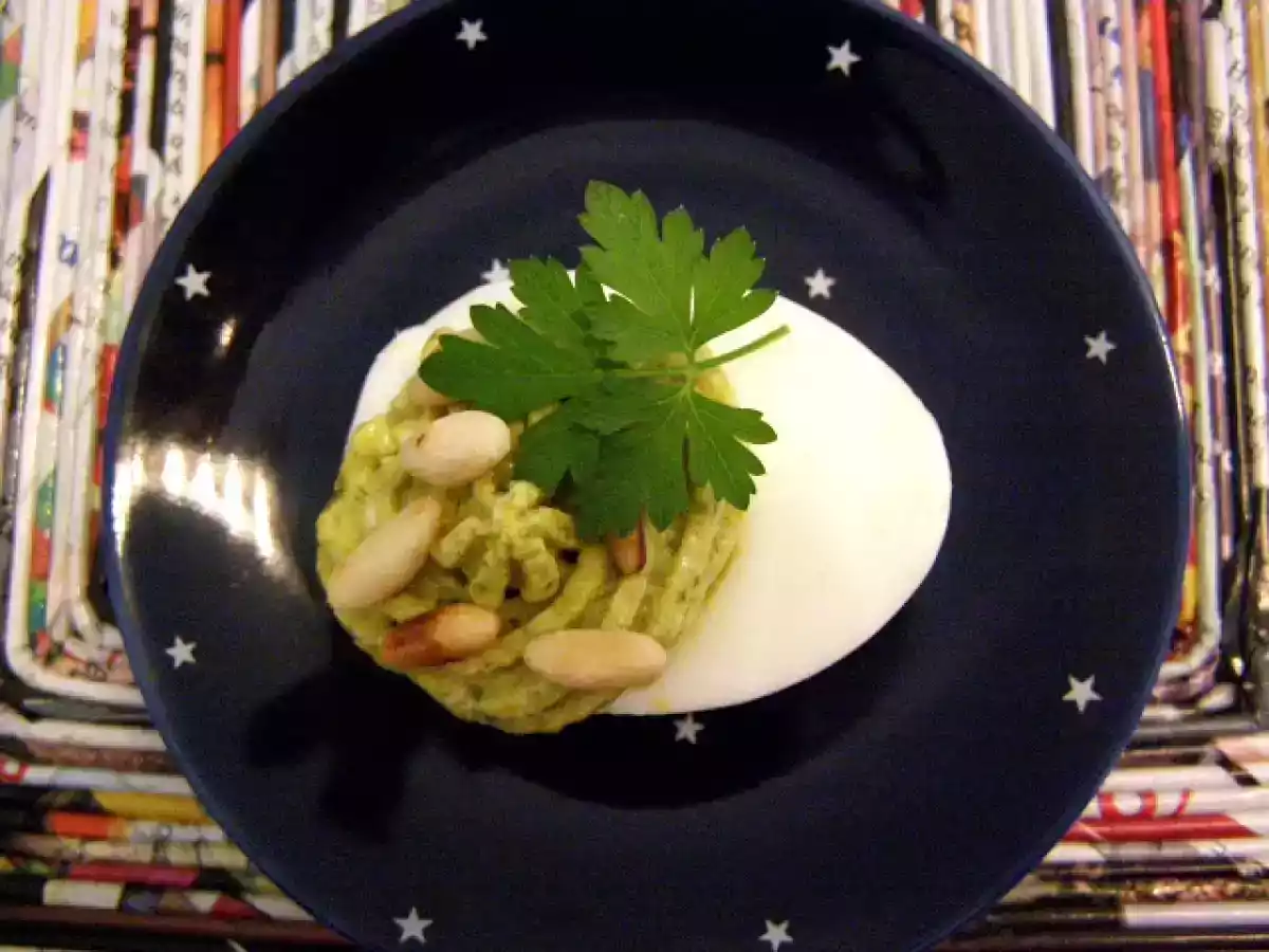 Ovos recheados com ricota e pesto - foto 3