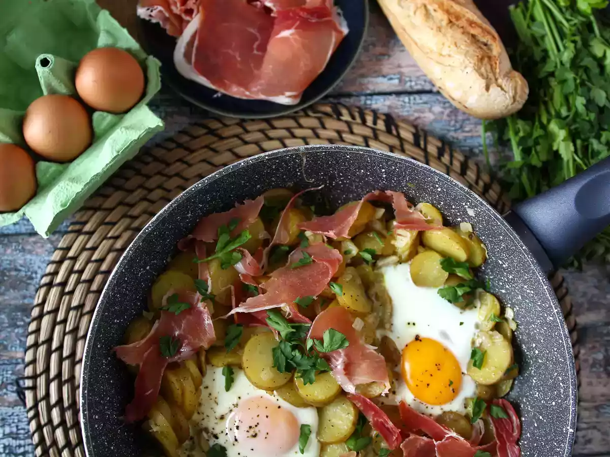 Ovos rotos (huevos rotos) sem fritura e mais saudável - foto 4