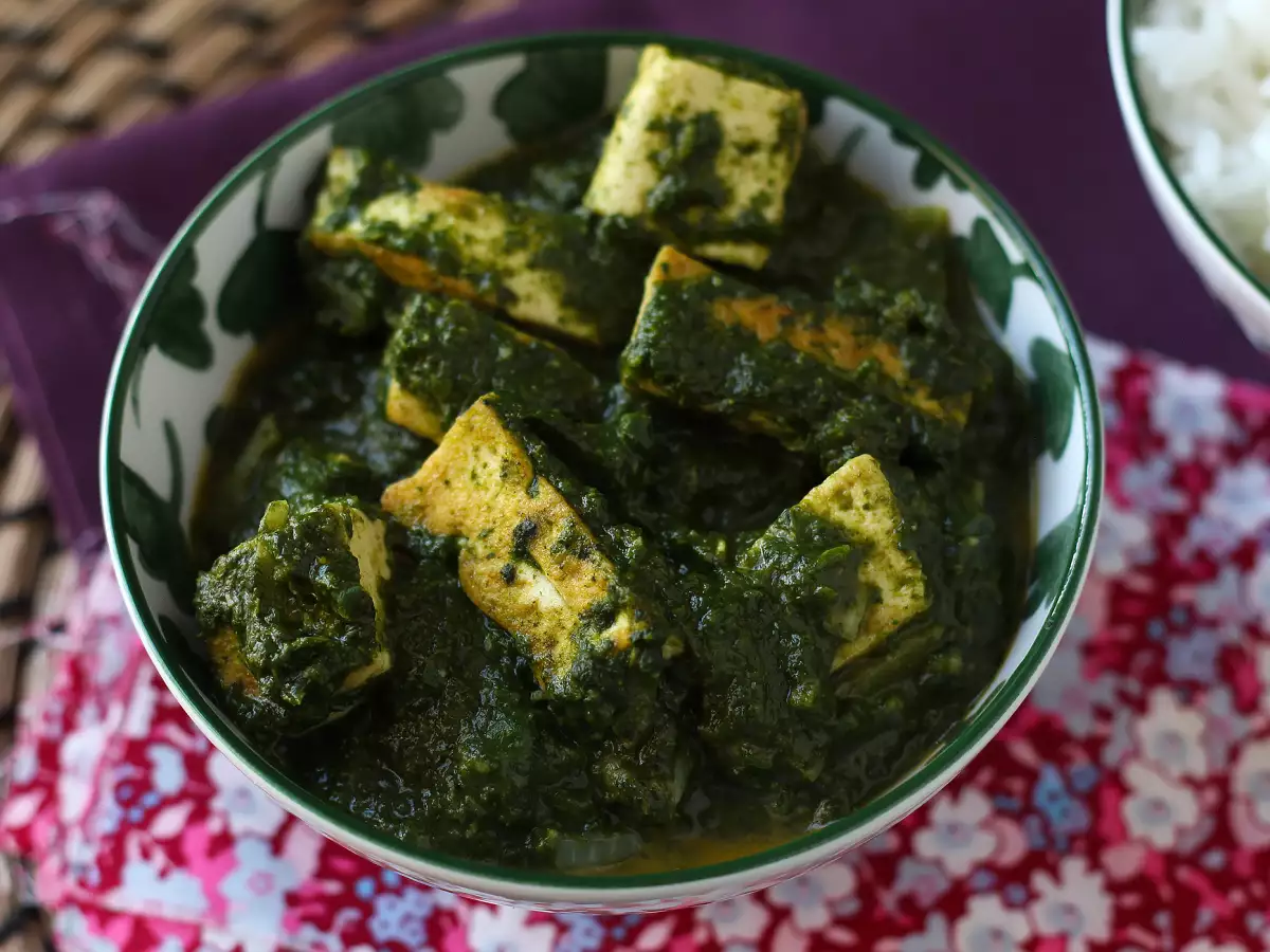 Palak tofu: caril indiano com espinafre e tofu - foto 5