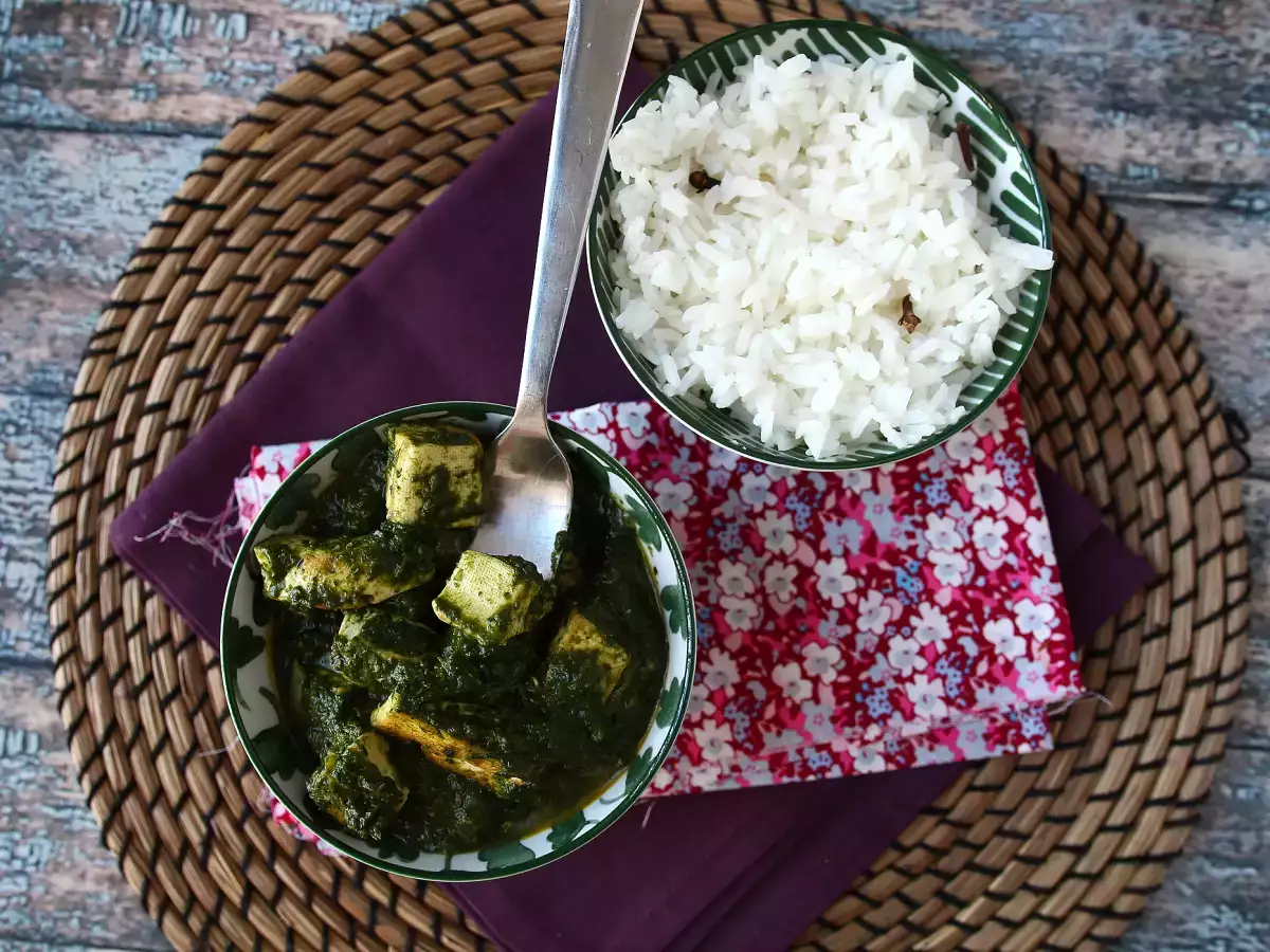 Palak tofu: caril indiano com espinafre e tofu - foto 6