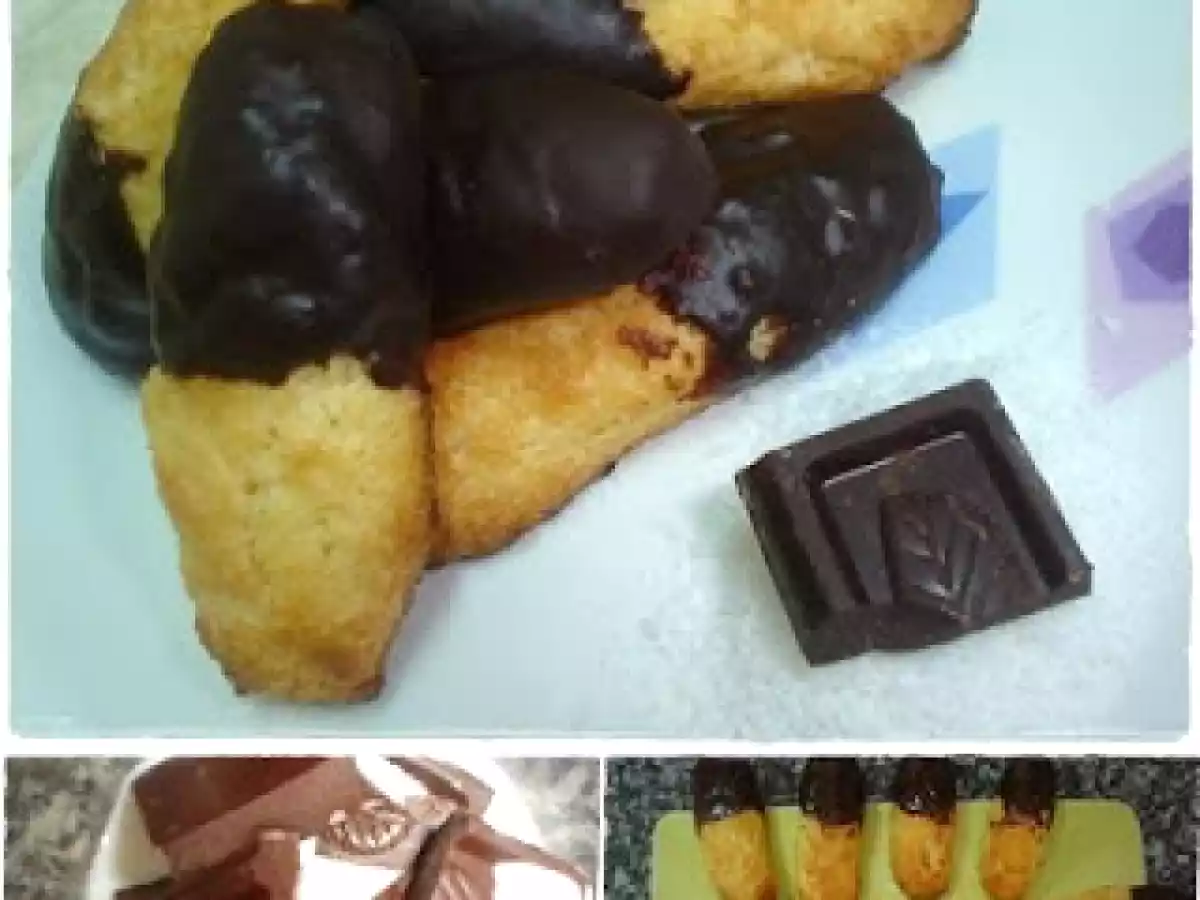 Palitos de Coco com Chocolate