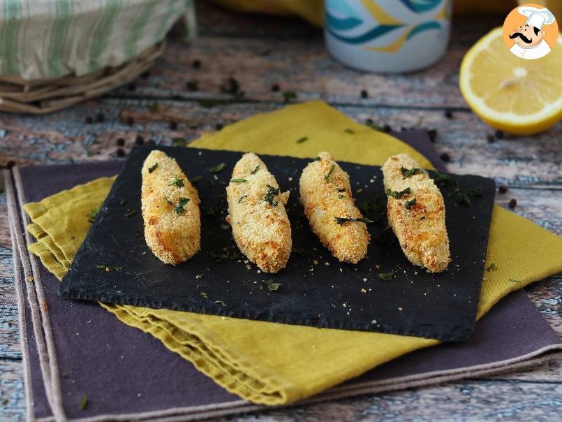 Palitos de peixe empanados e assados na Air Fryer!