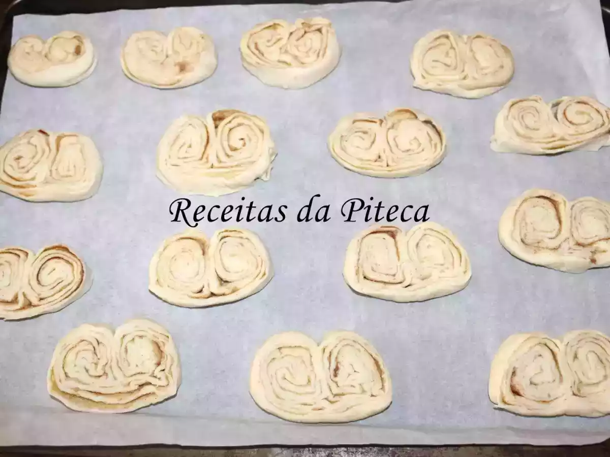 Palmiers de canela caseiros - foto 2