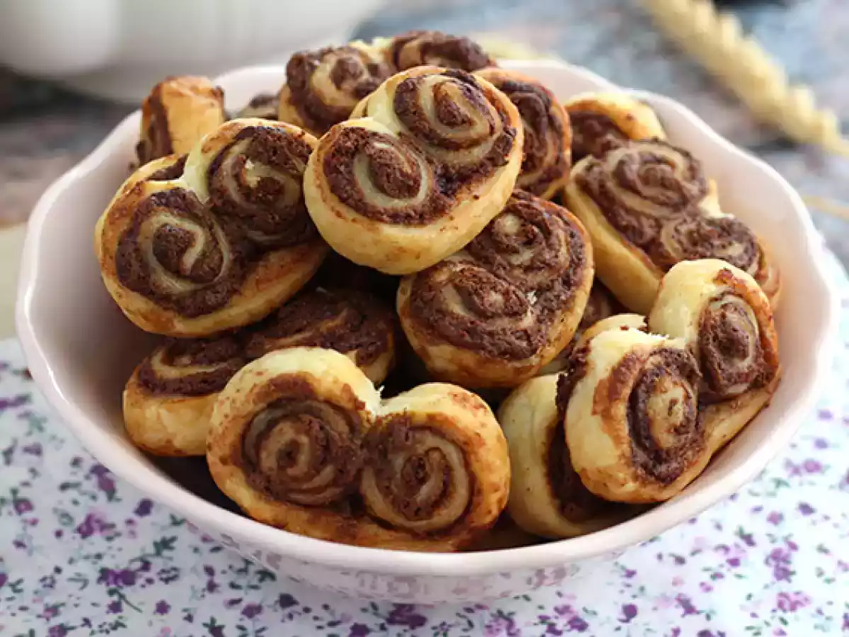 Palmiers de chocolate