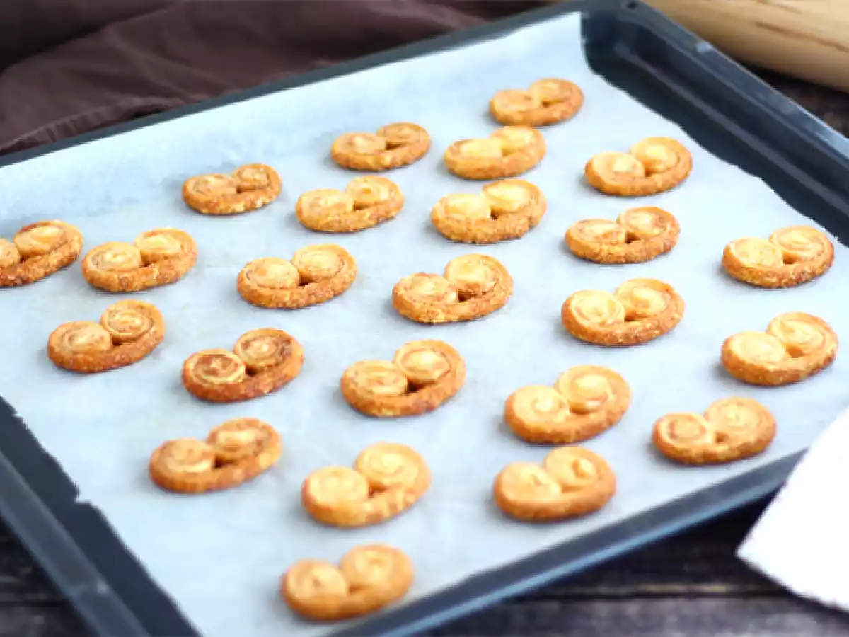 Palmiers, receita simples e rápida