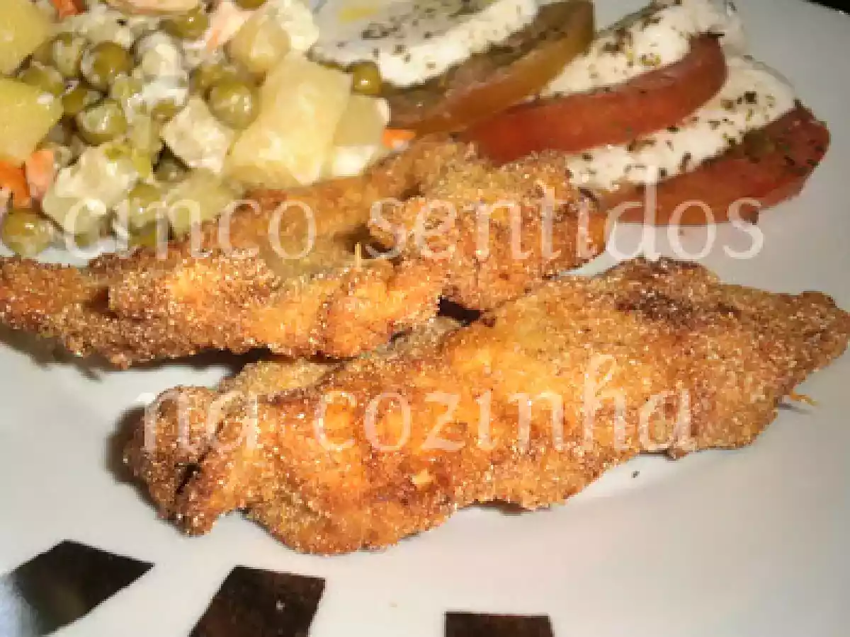 Panados de frango com farinha de milho e mozzarella - foto 2