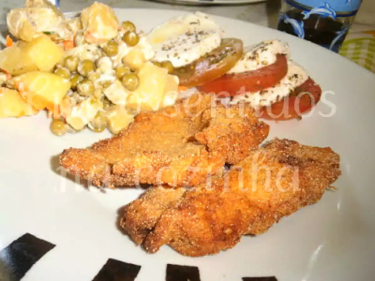Panados de frango com farinha de milho e mozzarella - foto 3